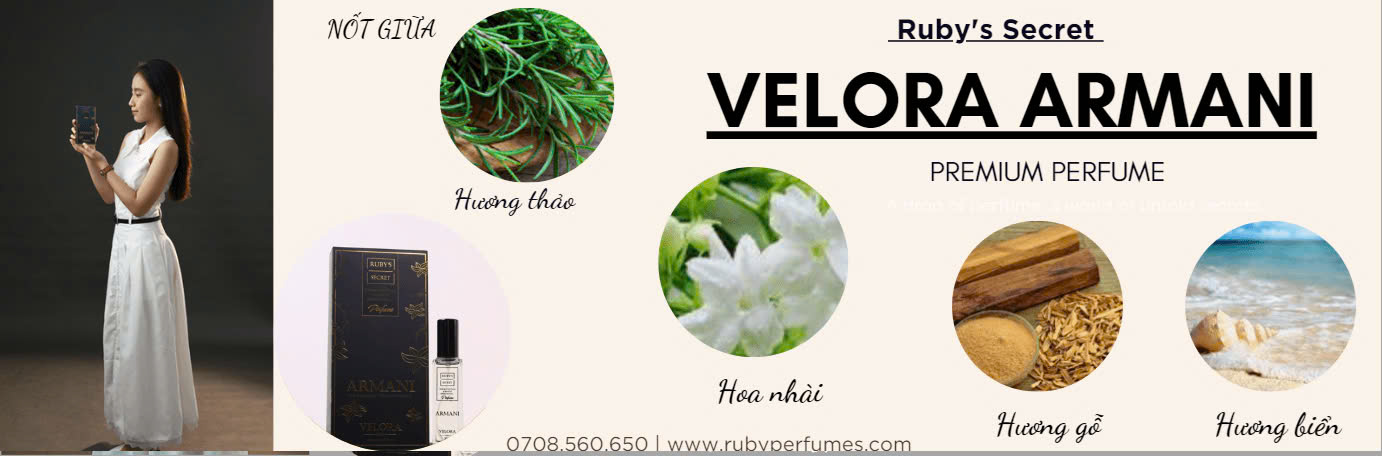 Body Mist Velora Armani 20ML – Chuẩn hương Armani, lưu hương đến 6h